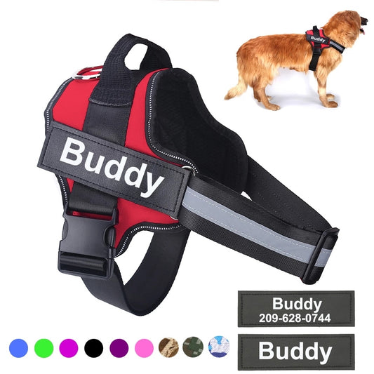 Personalized No-Pull Dog Harness – Reflective, Adjustable, Breathable. - BARK&BLİSS